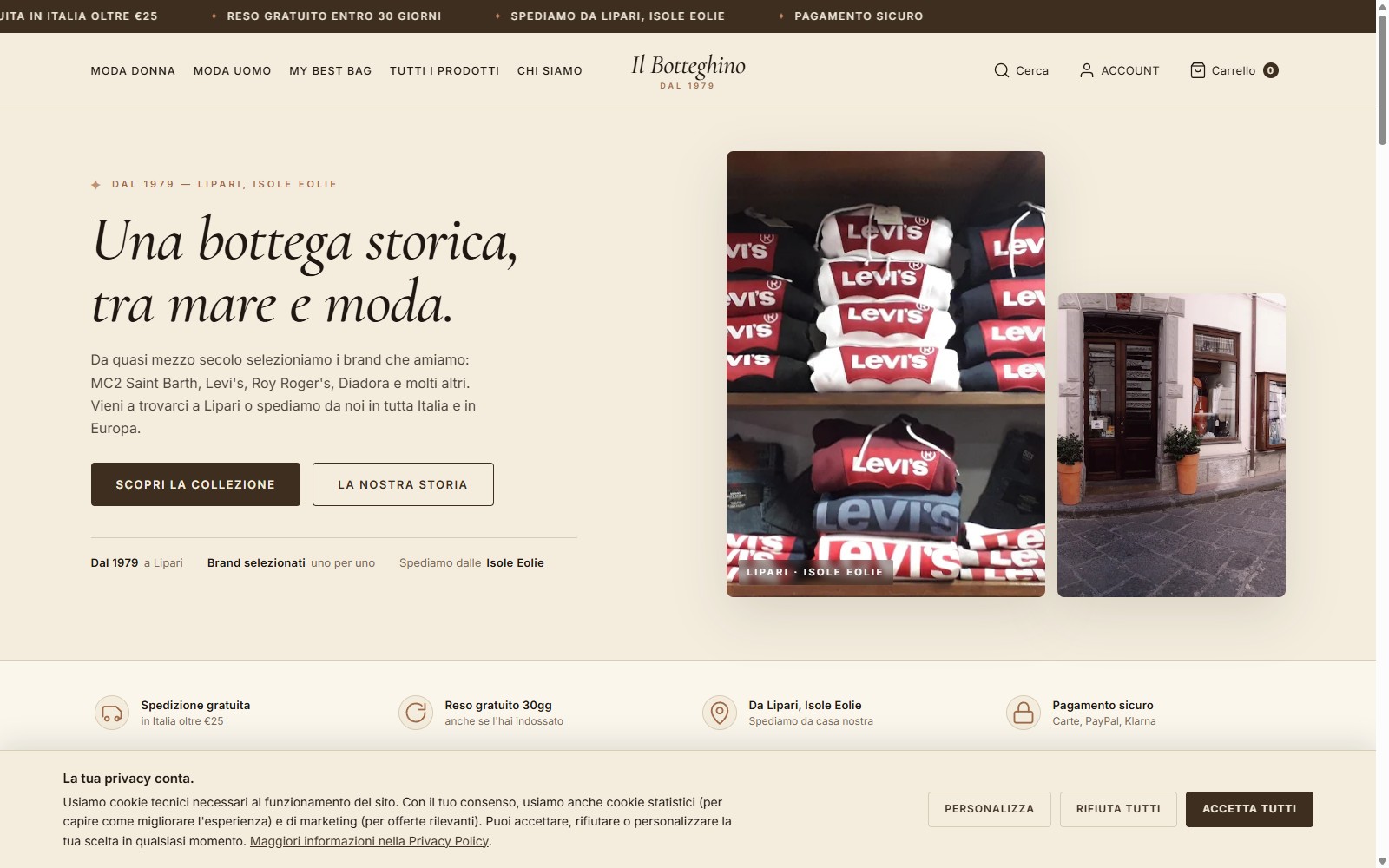 Il Botteghino: custom Shopify, zero manual entry