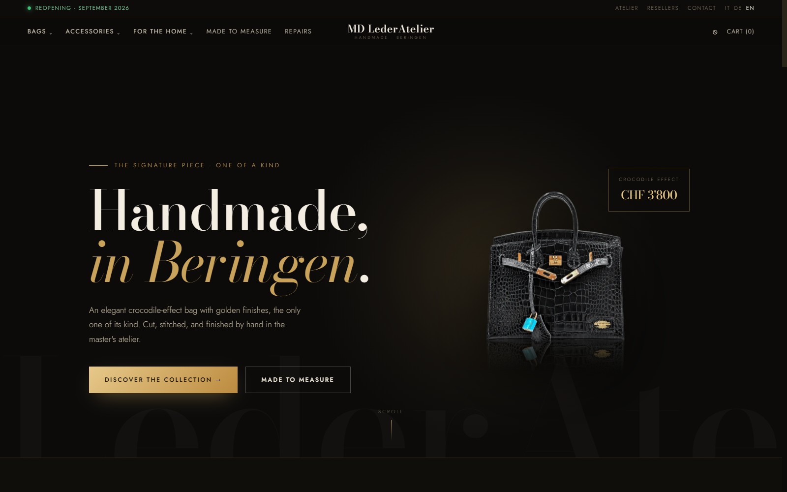 MD LederAtelier: local demand at CHF 6 a day